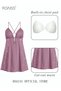 2 Piece Nightgown Set Women's Sweet Halter Nightdress Lace Lingerie Sleepwear Home Dress Set Romanti - 2