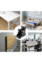 Self-Locking Folding Hinge, Four-Section Folding Hinge for Kitchen Cabinets, 90-Degree with Steel Base, Lockable Extendable Table Bracket - 5