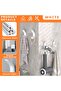 10-Pack coat hooks - hat & coat hooks w/fixing screws - bathrobe & towel hooks - For doors - bathrooms - & bedrooms (white) - 3