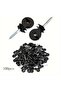 100 electric fence insulators, insulating screws, and nails for pre-drilled fence posts.