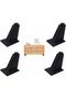 4-piece adjustable furniture legs, aluminum alloy, black, high-quality product, durable, reliable, made with selected materials, meets standards. - 3