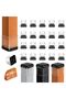16 square chair leg protectors, furniture leg covers, scratch-resistant elastic pads