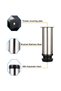 A set of 8 adjustable furniture legs, made of brushed stainless steel, with a total height ranging from 150 mm to 165 mm, including 15 cm metal... - 3