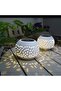 2-Pack Solar Table Lamp, Outdoor Waterproof LED Light, White Solar Decorative Light, Suitable for Indoor Desks, Bedrooms, Terraces, Garden Paths - 2