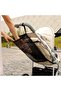 Universal stroller mesh bag, shopping mesh bag for the stroller, storage bag for the back of the stroller, suitable for most handles, black. - 5