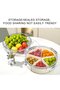 5-Compartment Snack Tray with Lid, Airtight Compartmentalized Food Storage Box for Nuts, Dried Fruit & Candy - 3