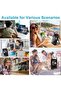Rechargeable desktop fan - 5 speed settings, brushless motor - Silent mini fan with LED battery indicator - 1200mAh USB desktop fan - 16.3 x 13.2... - 5