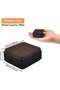4 Pcs Carbon Steel Self-Adhesive Bed Risers, 60x60x32mm Square Non-Slip Furniture Lift Jacks for Sofa & Cabinet, Black - 5