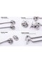 8 hooks hooks garage steel stainless wooden doors window Two perforated windproof 15cm cabin windproof hooks swing small hooks door hooks window - 2