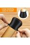 35-40mm silicone floor protector with felt pad, 24 rubber chair leg covers, elastic table and chair leg protectors, black, furniture leg covers... - 3