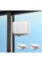 Sliding window locks, four glass sliding door and window locks - white - 4