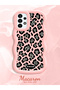 Samsung Galaxy A13 4g Compatible Wavy Frame Leopard Print High Quality Silicone Phone Case