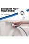 Washing Machine Inlet Hose with Steel Connectors, Grey 3 Meter - 4