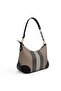 Coffee - Black Plaid Women's Shoulder Bag Sp1277 - 4