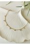 Triangle Stone Detailed Gold Steel Anklet 23+5 cm