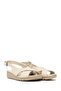 Women's Cream Buckle Comfort Leather Sandals 26Sfd411618 - 2