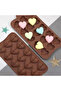 15-hole non-stick chocolate mold, DIY food-grade silicone creative heart-shaped candy baking mold - 3