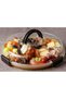 Round Portable Charcuterie Board with Transparent Lid - Picnic Cheese Plate & Meat Fruit Snack Box Gift for Women