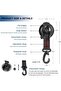 Multifunctional Reusable Suction Cup Hooks with Carabiners, 10kg Heavy-Duty Drill-Free Hanging Hooks for Awning Camping (4 Pack) - 2