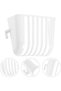 4 hanging bird feeder troughs - white - 5