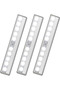 3 RV step lights with motion sensors, LED lights, USB charging, suitable for RVs, trailers, campervans - white light
