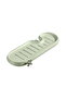 Green Faucet Sponge Holder Adjustable Soap Dish, Rust-Proof Storage Rack with Vents for 20-28mm Round Kitchen/Bathroom - 5