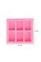 Rectangular soap mold, non-stick and easy-to-unmold silicone material, 6-hole cake mold, Geschikt voor kitchen - 2