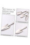 Three-piece gardening tool set, digging tool bag, hand shovel, small garden shovel, stainless steel, silver. - 3