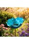Bird Water Bottle - 14*14*65 cm - High-quality alloy material - Elegant floral design - Garden decoration - Pet supplies - Blue - 2