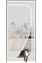 Magnetic screen door with U-shaped zipper, washable mesh, mosquito net (U-shaped top - black, 90cm wide x 210cm high) - 2