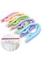 5-Pack clothes hangers - folding clothes hangers - plastic clothes racks w/non-slip grooves - For home - travel - outdoor camping - hiking