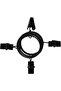Curtain rings with clips - 40 pieces - Black - Rust resistant - 6