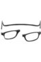 Set: Reading Glasses – (two pieces) Diopter +2.00 Black frame for men and women With magnetic closure Foldable Adjustable - 5