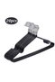20-piece metal hanger set - non-slip hangers, PVC coated, 40cm (black)