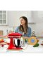 Bamboo mixer pad for KitchenAid 4.5-5 tilt mixer, appliance sliding pad, kitchen countertop storage accessory, mixer moving tray attachment. - 3