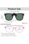 Kids Sunglasses Clip-on Polarized Suitable for Prescription Glasses Jacket Sunglasses for Kids Girls Boys Green Black - 2