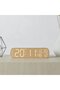 Digital Alarm Clock - Nightstand Clock - Bedroom Organization - Silent Movement - N/A - Wood Grain - 2