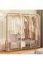 Transparent hanger cover with two smooth zippers, dustproof and waterproof garment protector (120*50*150 cm)