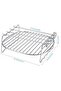 Double-layer air fryer rack, double-layer design with stainless steel baking tray, suitable for air fryers. - 5