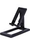 Foldable Desk Phone & Tablet Stand Holder with Adjustable Angles (Black) - 4