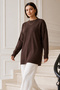 Knitwear Tunic R7183 Brown - 2