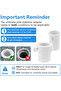 Plastic Umbrella Pole Stabilizer Reducer Threaded Adapter Baja Deck Pool Sleeve Fits 3.81cm 3.43cm Brackets 2 Pcs Grey - 4
