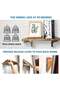 Heavy Duty Folding Shelf Brackets, 450mm Stainless Steel Foldable Shelf Supports | Wall Mounted Folding Brackets for Tables, Benches & Shelves, Space Saving, Pack of 2 - 3