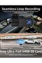 Dashcam Reversing Camera with Two 1080P Cameras, G-Sensor, Parking Assist, Loop Recording, Night Vision, Brightness + 64 GB SD Card - 5