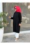 Trend Strawberry Fabric Full Length Tunic Black - 3