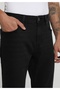 Slim Tapered Fit Men's Black Denim Jean Trousers - 5