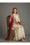Maroon Fendy Silk Embroidered Sharara Set - HRT8527-Maroon-Size:2XL-44-Inches - 4