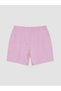 Two Mt Shop Quality Lcw Kids Lilac Stitch Printed Girls' Shorts - 3
