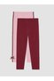 Lcw Kids Pink Elastic Waist Girls' Long Tights, Pack of 2