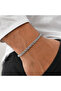 Italian Mesh Model Chain Stainless Steel Tarnish Resistant Men's Bracelet Adjustable - 3